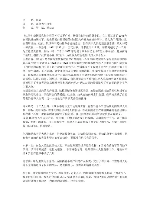 红岩简介