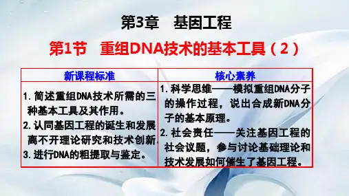 高中生物新教材选择性必修三 DNA的粗提取和提纯技术