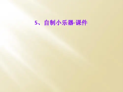 5、自制小乐器-课件