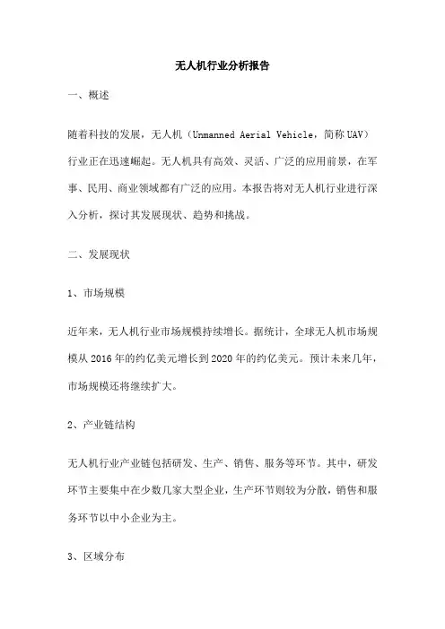 无人机行业分析报告