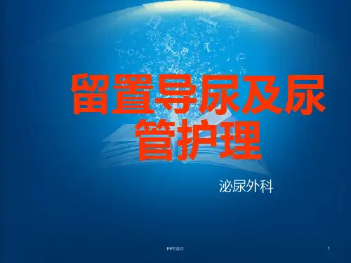 留置导尿及尿管护理  ppt课件