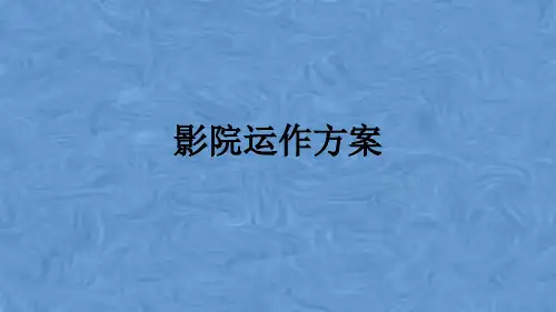 影院运作方案