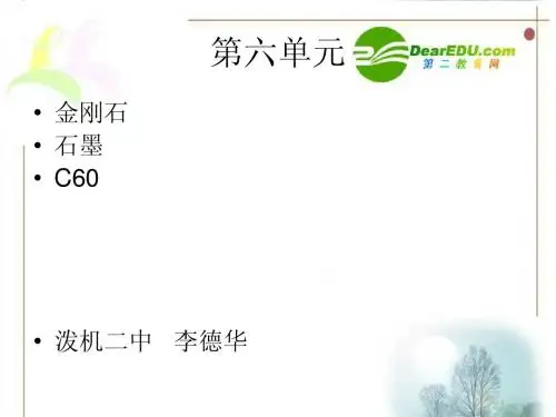 金刚石、石墨和C60课件