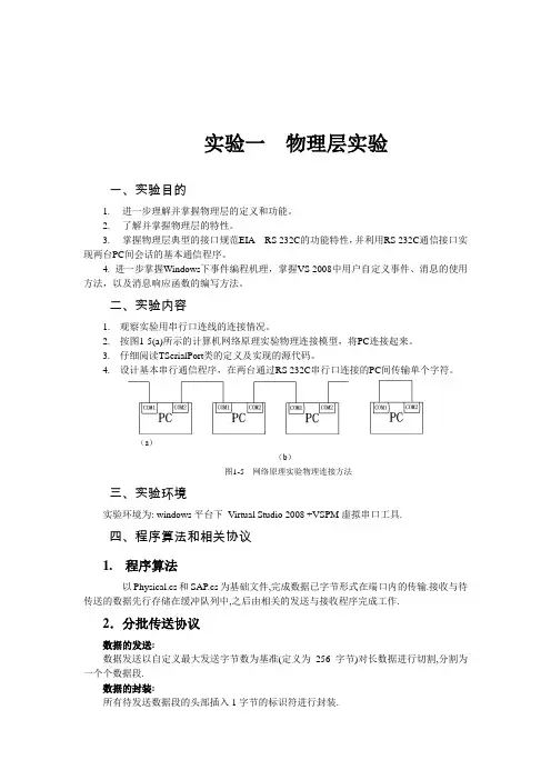 物理层实验报告