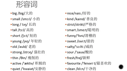 小学英语(形容词)