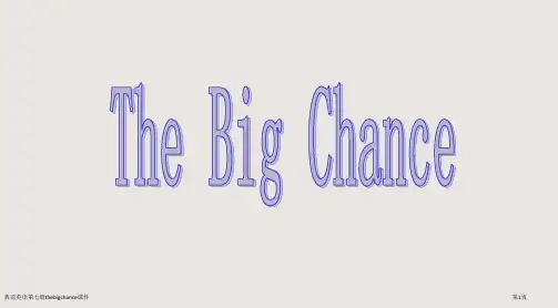 典范英语第七册thebigchance课件