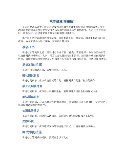 吹管措施(措施版)