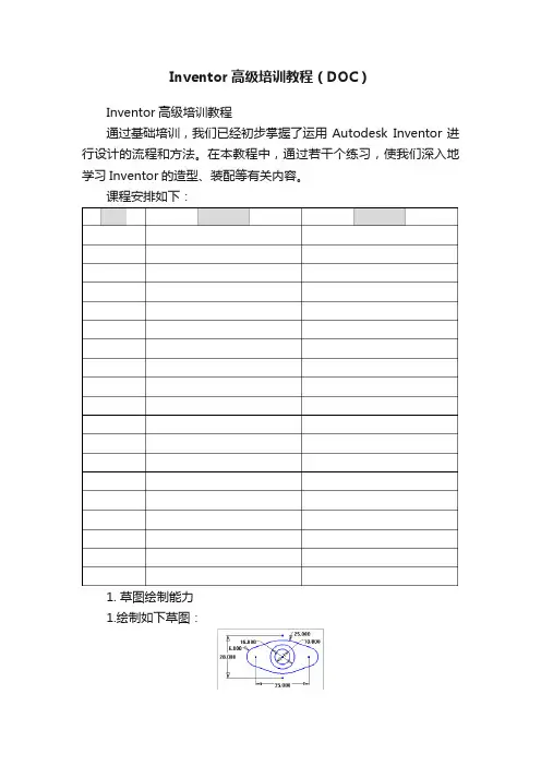 Inventor高级培训教程（DOC）