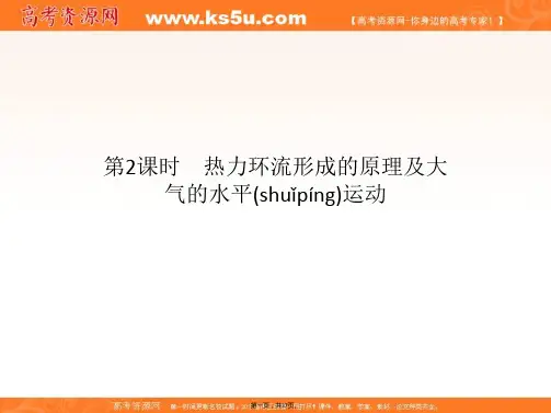 湘教版地理必修同步教学课件热力环流形成的原理及大气的水平运动