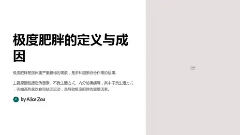 极度肥胖的手术治疗方法