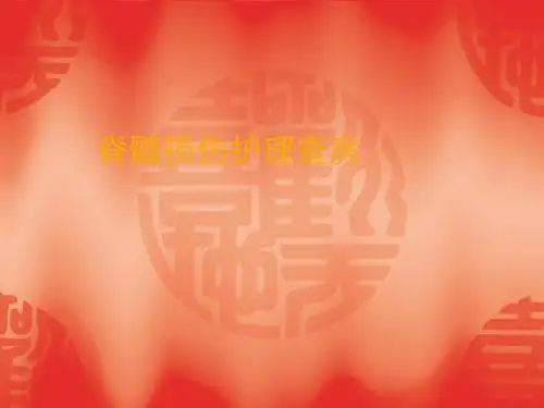 脊髓损伤的护理查房