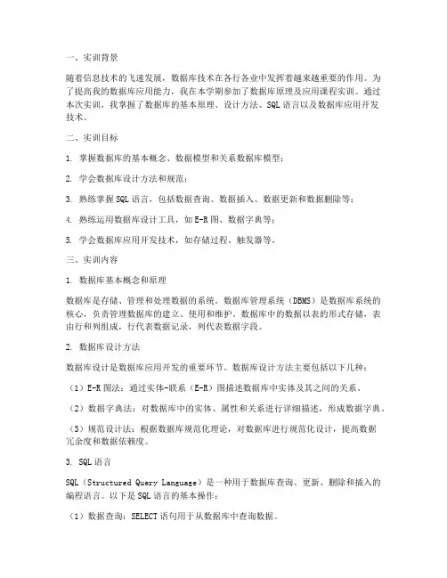 数据库实训作业报告