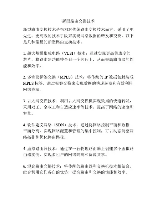 新型路由交换技术