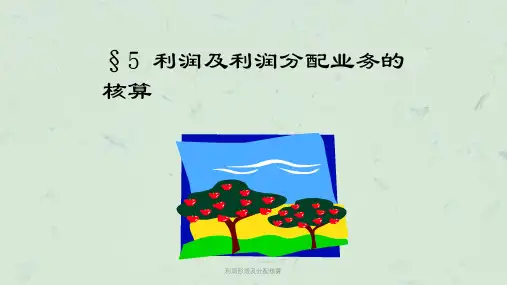 利润形成及分配核算