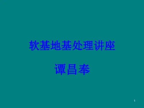 软基地基处理讲座PPT课件