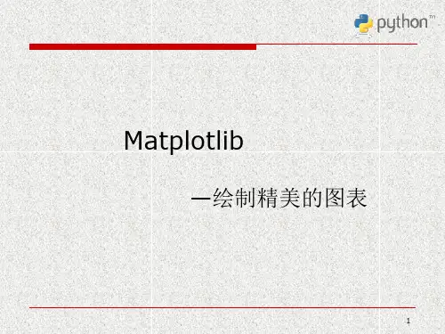 Matplotlib之绘制精美的图表PPT(82张)
