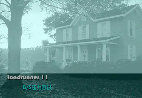 LoadRunner11BS压力测试新手必看PPT课件