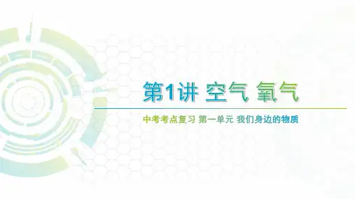 人教版九年级化学中考复习 第一讲 空气 氧气(16张PPT)