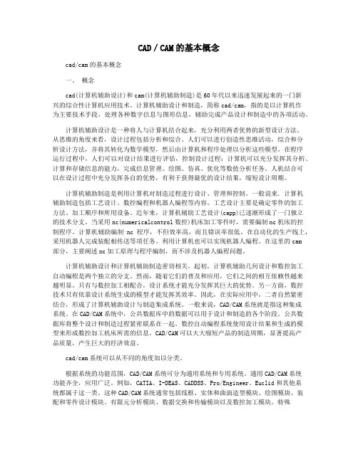 CAD／CAM的基本概念