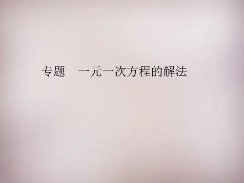 【新北师大版】七年级数学上册：全册专题ppt课件