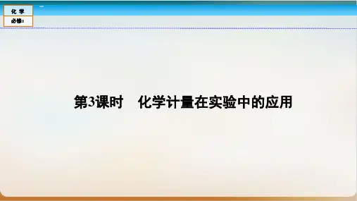 《物质的量》实用ppt人教