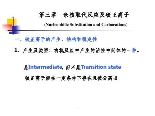 第三章碳正离子