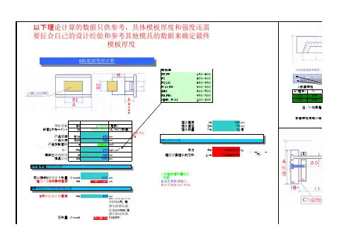 模具强度计算公式表