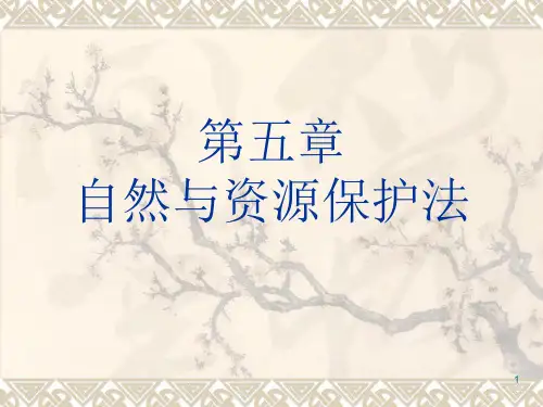 环境法第五章-自然与资源保护法