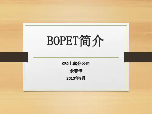 BOPET简介-12 余春锋