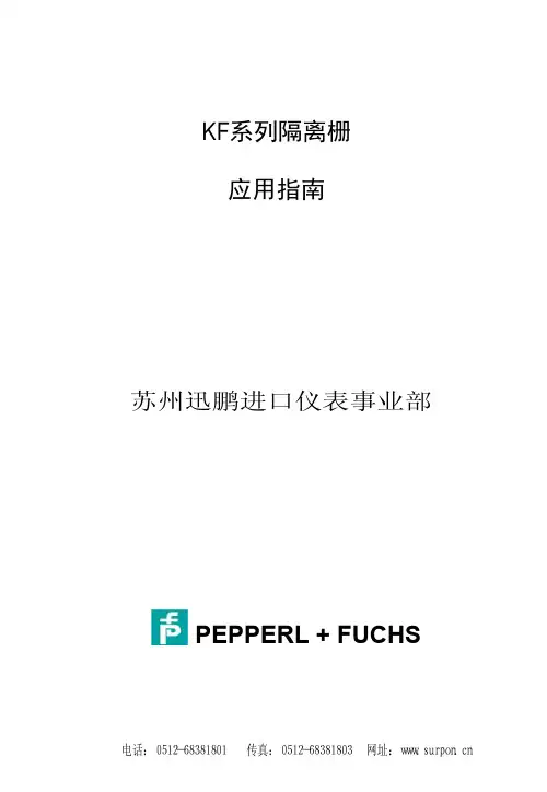 P+F安全栅说明书(迅鹏版)