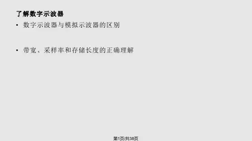 泰克数字示波器PPT课件