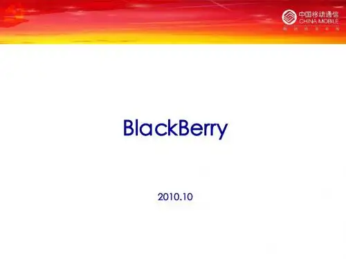 BlackBerry技术介绍