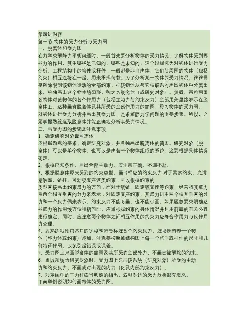 四、物体的受力分析分受力图汇总