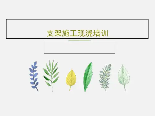 支架施工现浇培训41页PPT