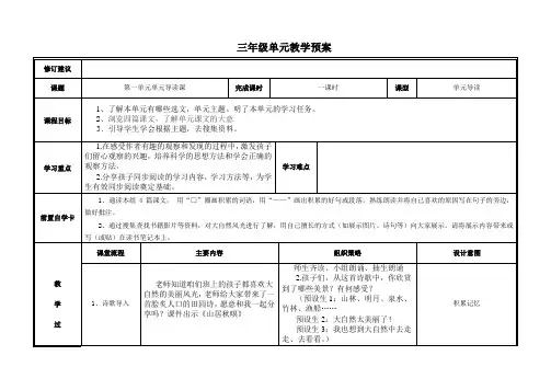 第一单元单元导读课