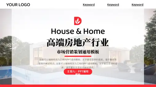 高端房产市场营销策划通用PPT模板