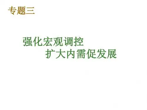 高三政治宏观调控专题分析(新201907)