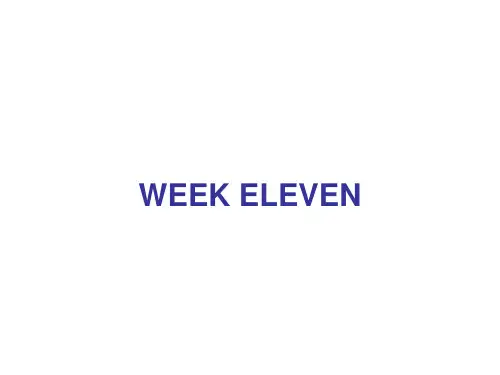 人教版九年级英语上册课件：周末读写训练WEEK ELEVEN