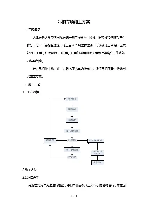 吊洞专项技术方案