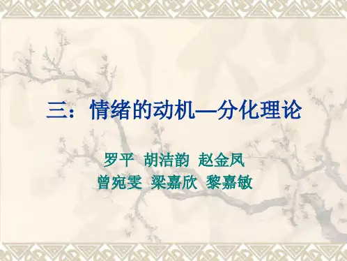 情绪的动机分化理论
