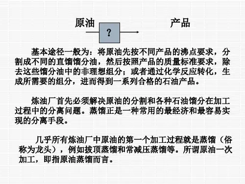 第三章石油蒸馏过程132页PPT