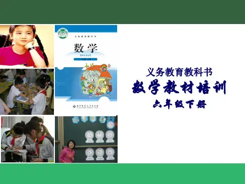最新北师大版六年级数学下册全册教材解读