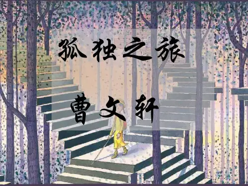 《孤独之旅》一等奖-完整版PPT课件