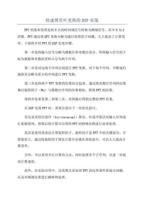 快速傅里叶变换的DSP实现