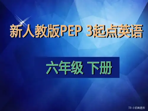 新人教版PEP上海牛津3起点英语六年级下册A let's talk2教学ppt课件