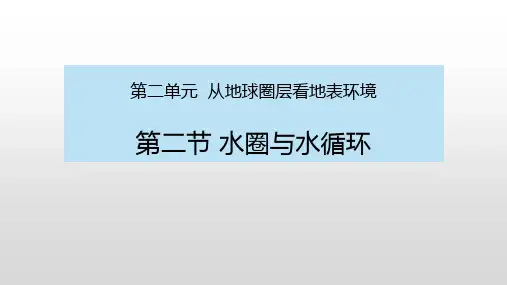 第二节水圈与水循环