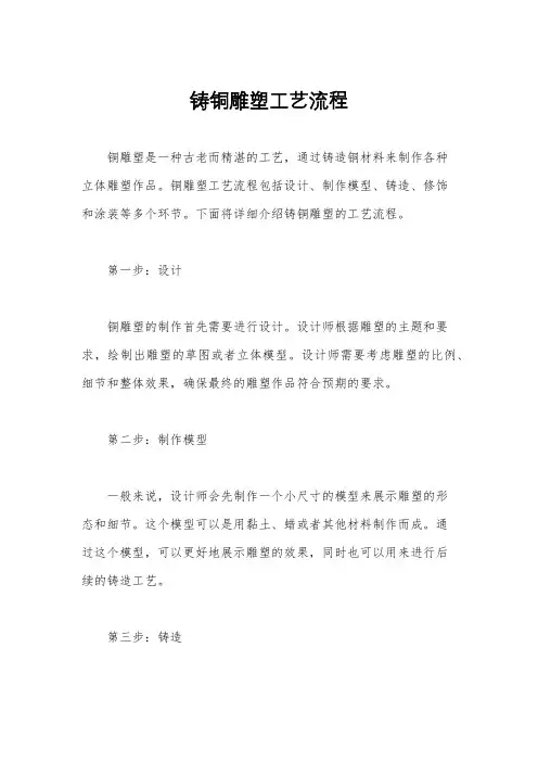铸铜雕塑工艺流程