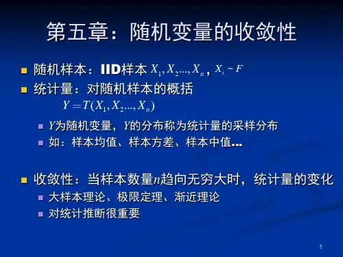 第五章随机变量的收敛性