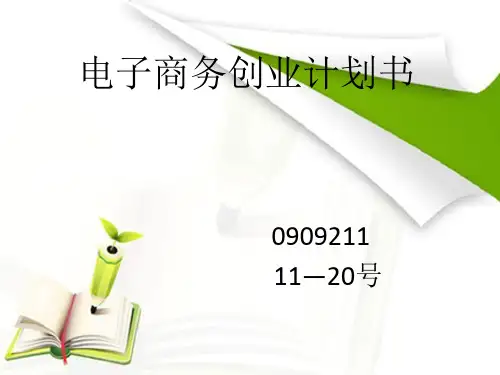 电子商务创业计划书(ppt 48页)