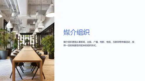 《媒介组织》课件